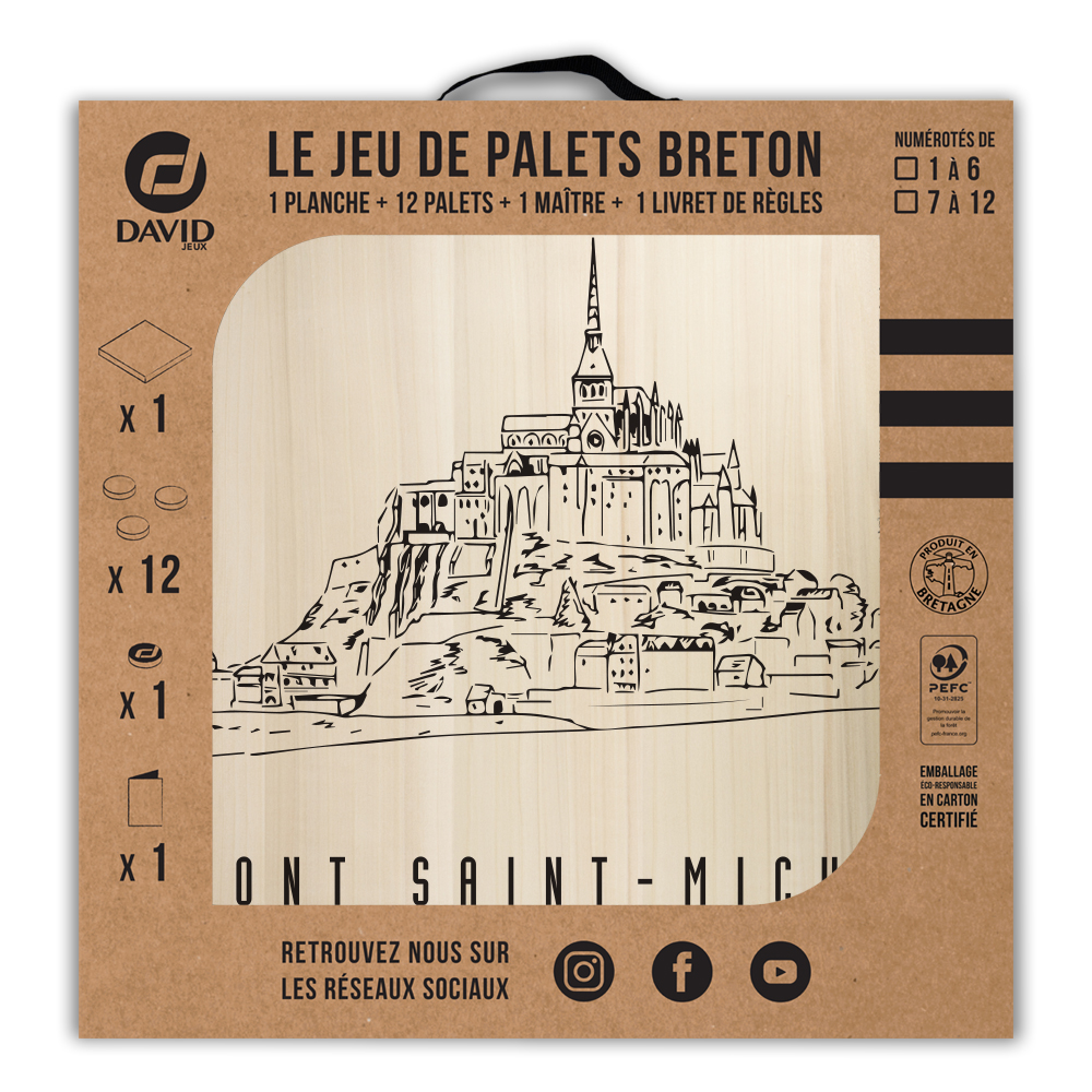 Kit de jeu de palets breton - Mont Saint-Michel – Image 3