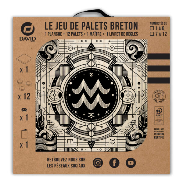 Kit de jeu de palets breton - Signe du Verseau – Image 3