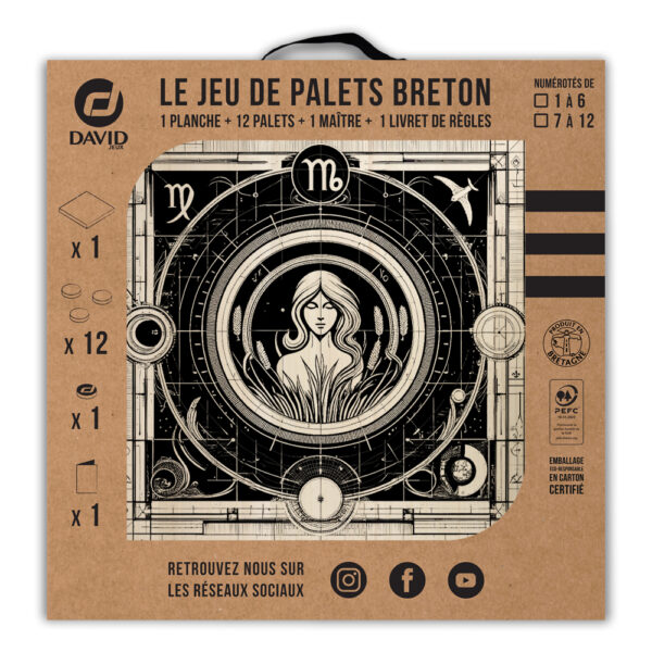Kit de jeu de palets breton - Signe de la Vierge – Image 3