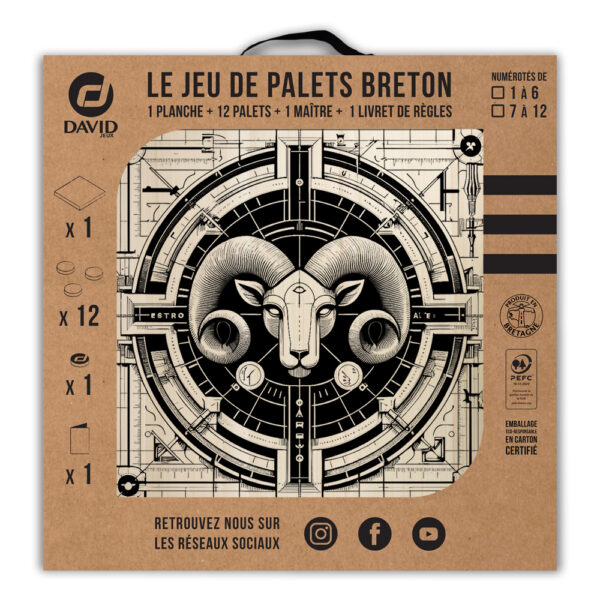 Kit de jeu de palets breton - Signe du Bélier – Image 3