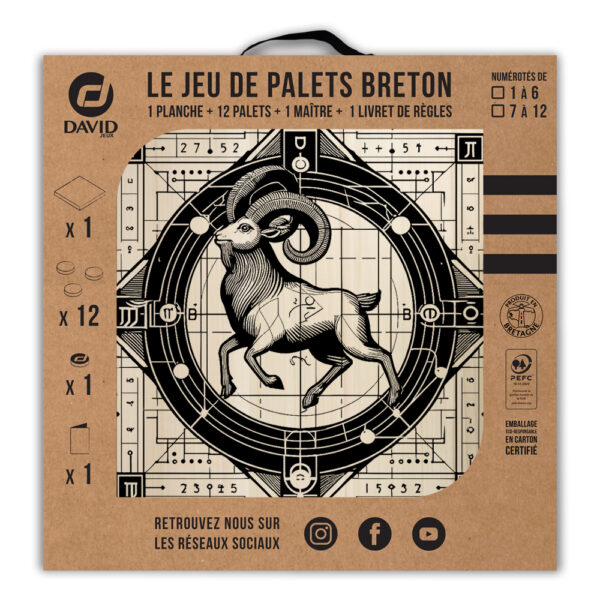 Kit de jeu de palets breton - Signe du Capricorne – Image 3