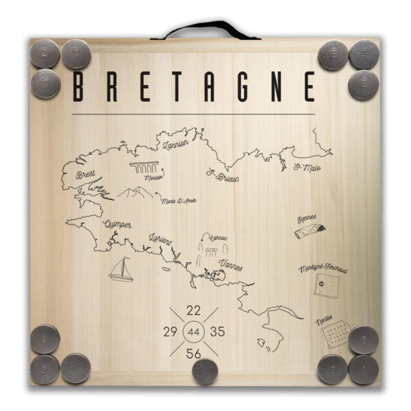 Kit de jeu de palets breton - Carte Bretagne – Image 2