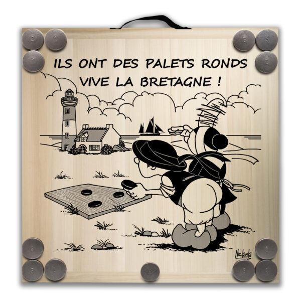 Kit de jeu de palets breton - Ils ont des palets ronds ... – Image 2