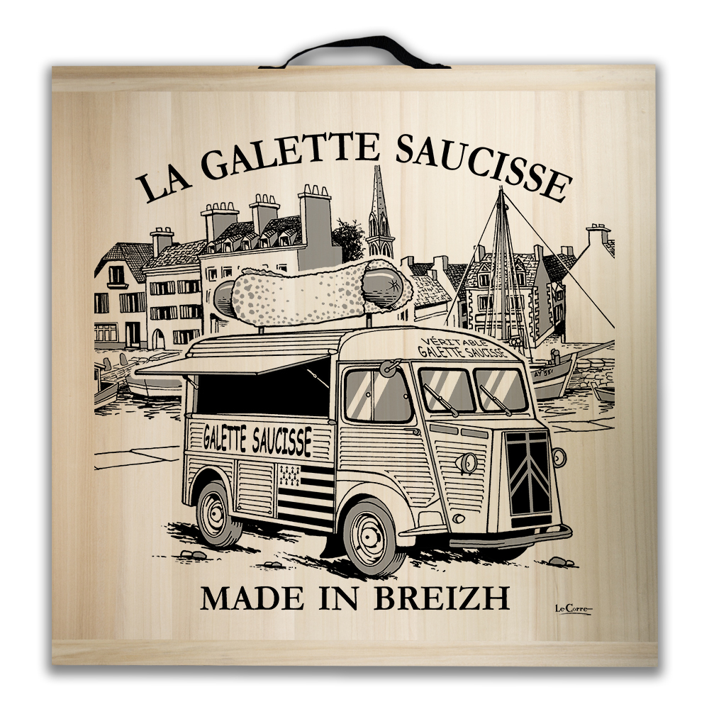 Kit de jeu de palets breton - Le food truck Galette Saucisse