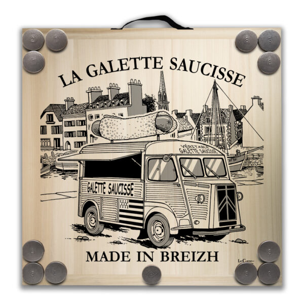 Kit de jeu de palets breton - Le food truck Galette Saucisse
