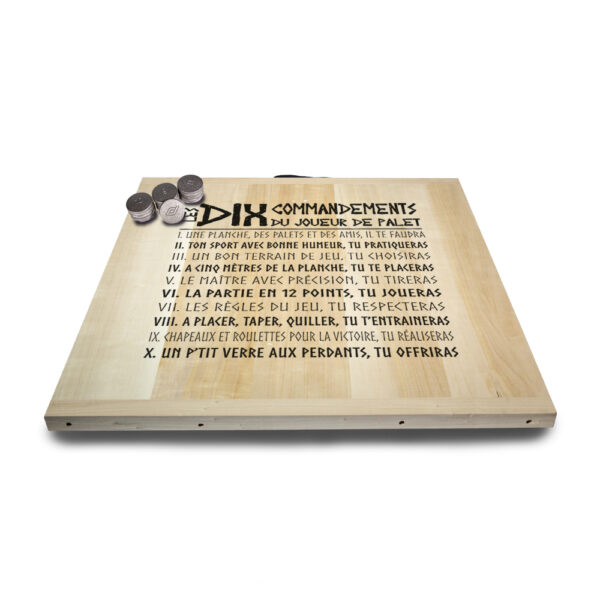 Kit de jeu de palets breton - Les 10 Commandements du joueur de palet – Image 2