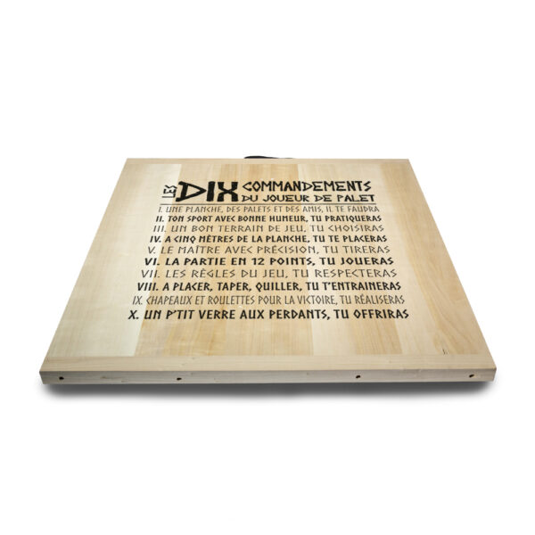 Kit de jeu de palets breton - Les 10 Commandements du joueur de palet – Image 5