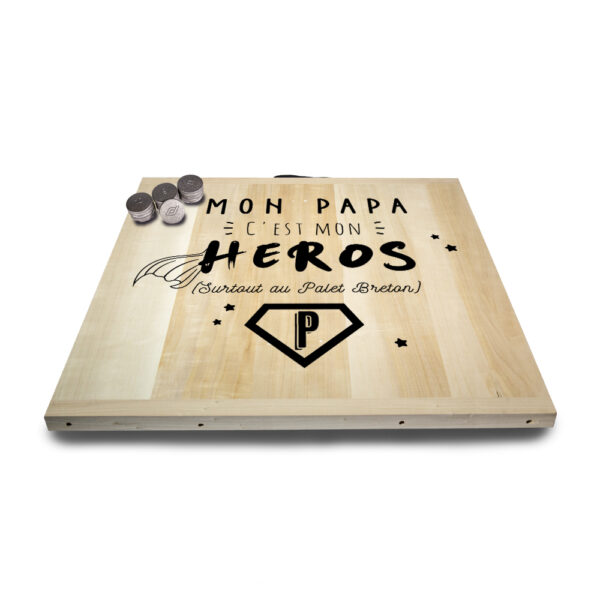 Kit de jeu de palets breton - Mon Papa, mon Héros – Image 5