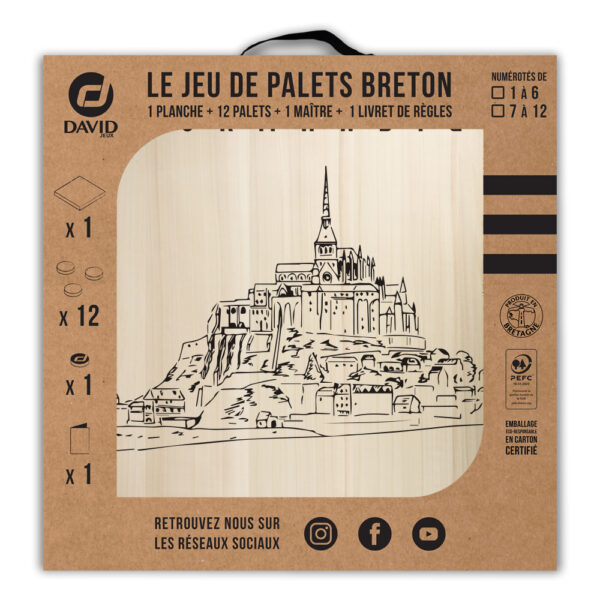 Kit de jeu de palets breton - Normandie - Mont St Michel – Image 3