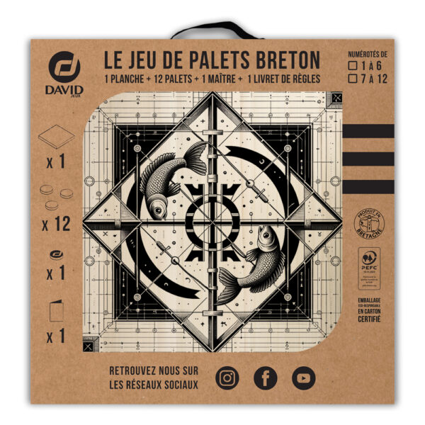 Kit de jeu de palets breton - Signe du Poisson – Image 3