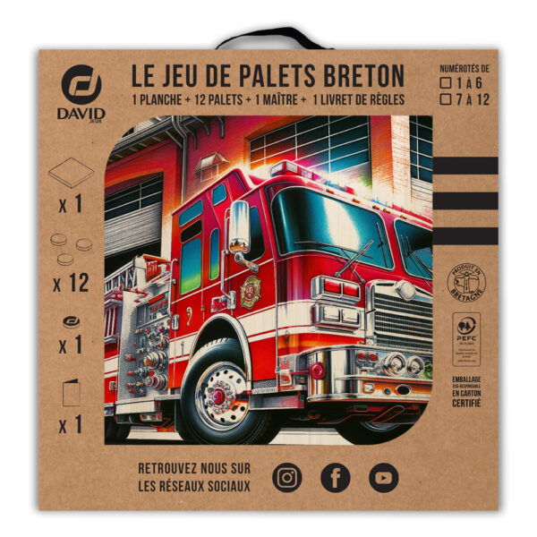 Kit de jeu de palets breton - Pompier couleurs – Image 3