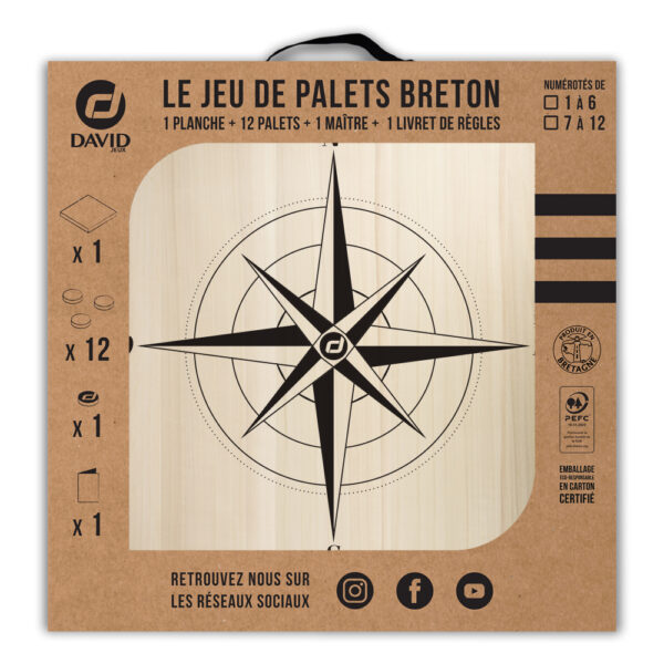 Kit de jeu de palets breton - Rose des Vents – Image 3