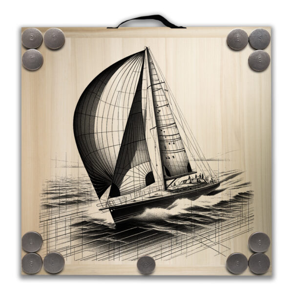 Kit de jeu de palets breton - Voilier sous SPI – Image 3