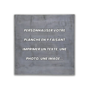 Plaque plomb "La concours" 450 x 450 x 7 mm personnalisable