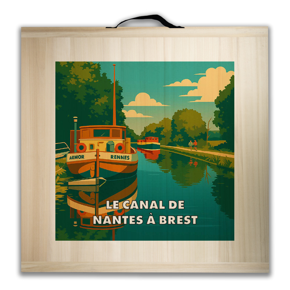 Kit de jeu de palets breton - Le canal de Nantes à Brest