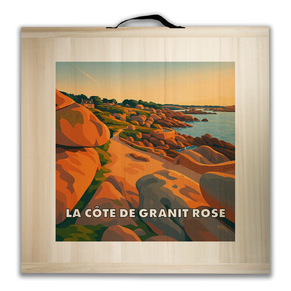 Kit de jeu de palets breton - La côte de Granit Rose