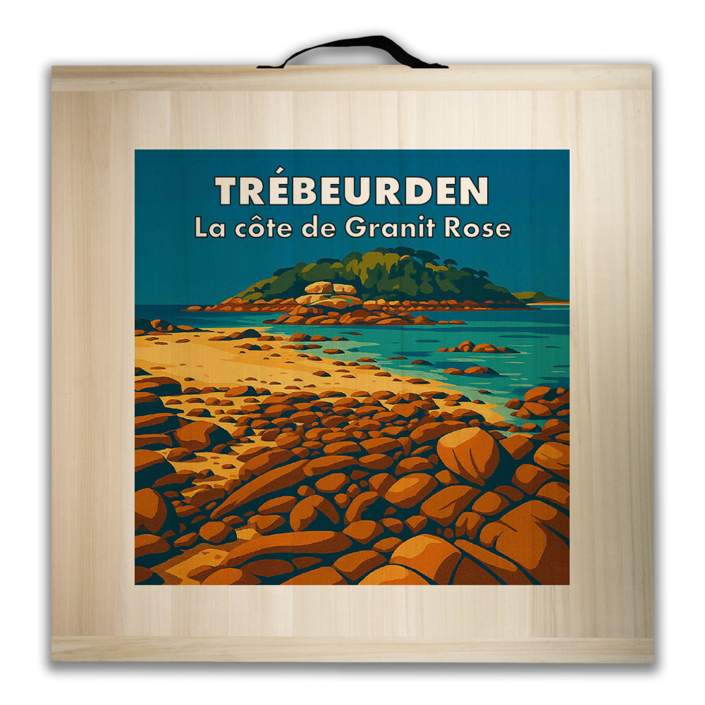 Kit de jeu de palets breton - Trébeurden - La côte de Granit Rose