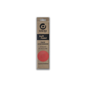 David Soft Palet extension pack: four silicone pallets in a slim brown box